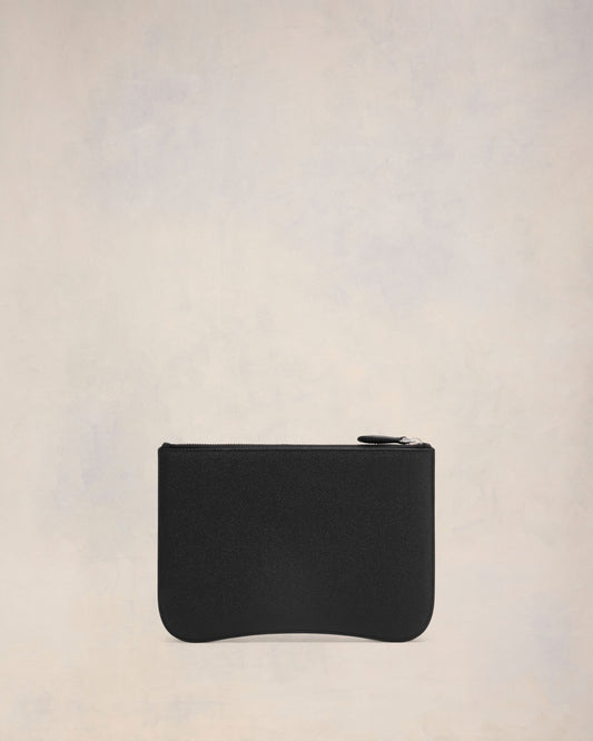 Black Leather Paris Paris Pouch