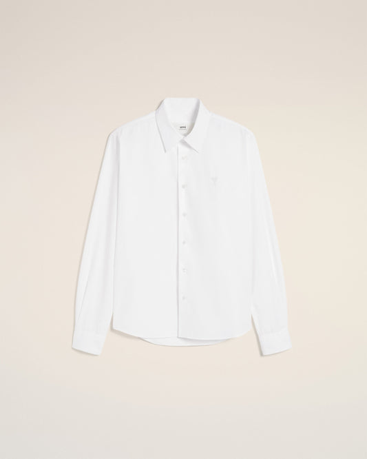 White Cotton Ami de Coeur Classic Shirt