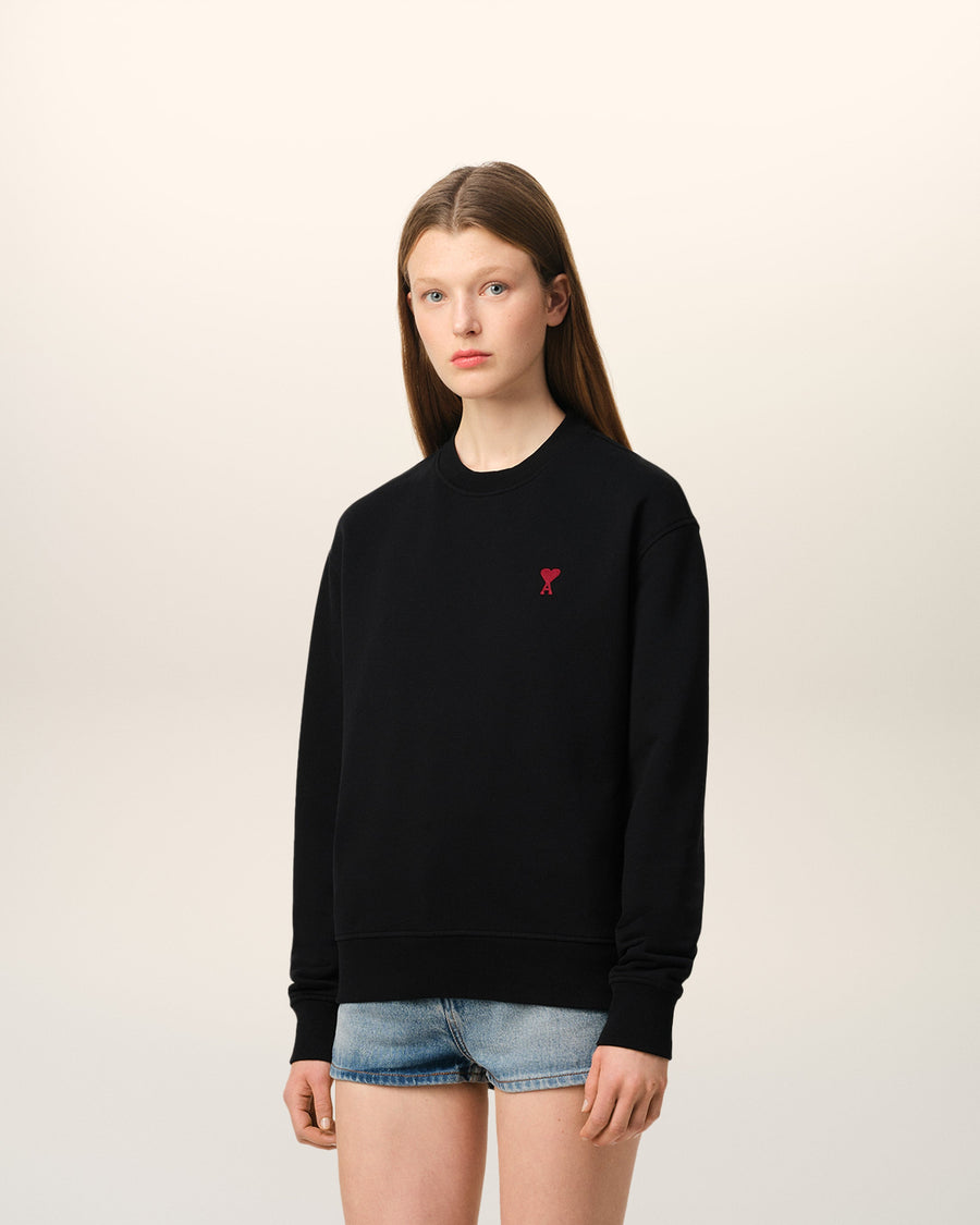 Black Organic Cotton Ami De Coeur Sweatshirt