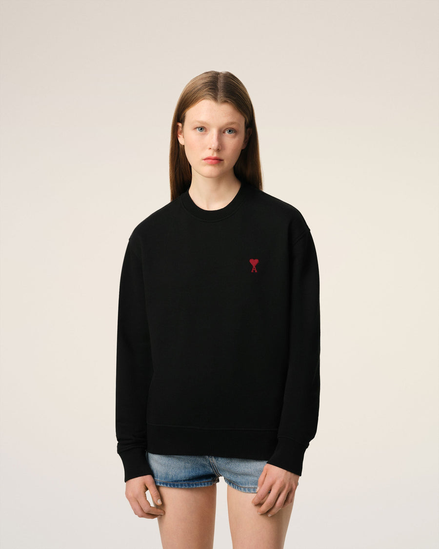 Black Organic Cotton Ami De Coeur Sweatshirt