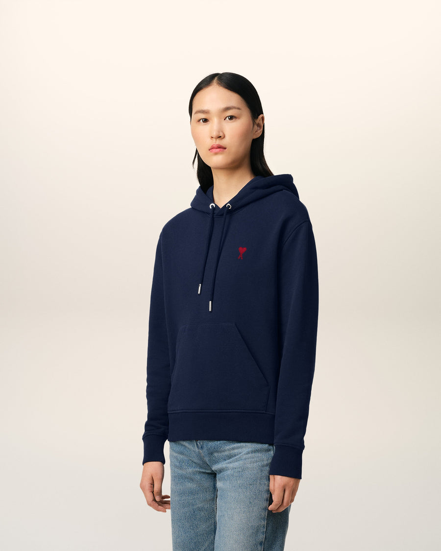 Blue Organic Cotton Ami De Coeur Hoodie
