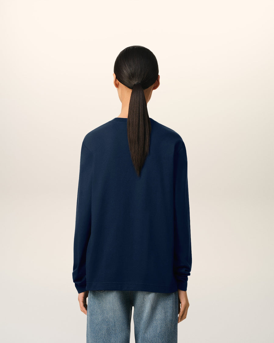 Blue Organic Cotton Ami De Coeur T-shirt