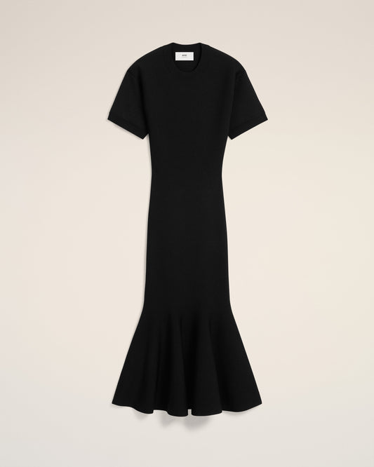Black Godet Dress
