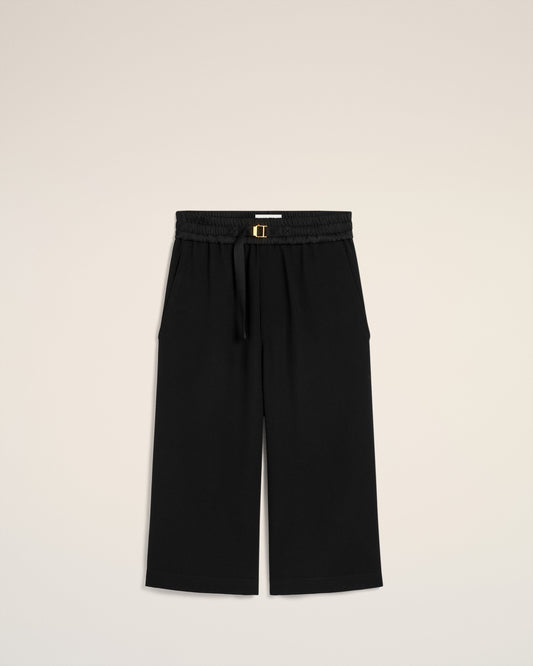 Black Large Fit Elasticated Short