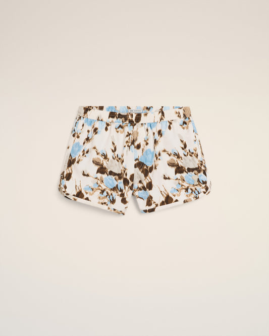 Blue Printed Swimshort