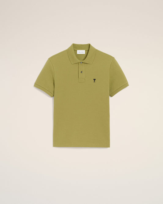 Green Cotton Short Sleeves Ami De Coeur Polo Shirt