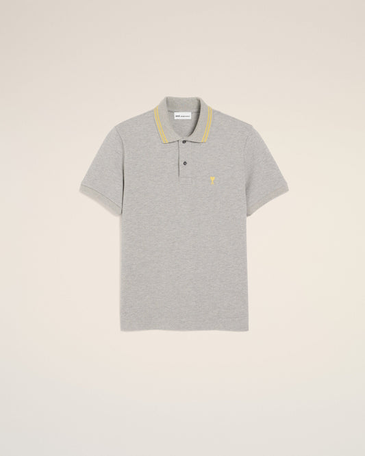 Grey Cotton Ami De Coeur Polo