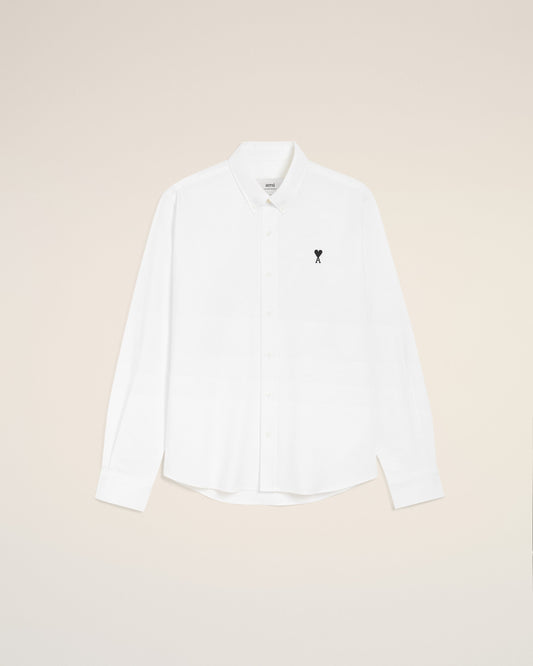 White Cotton Button Down Ami De Coeur Shirt