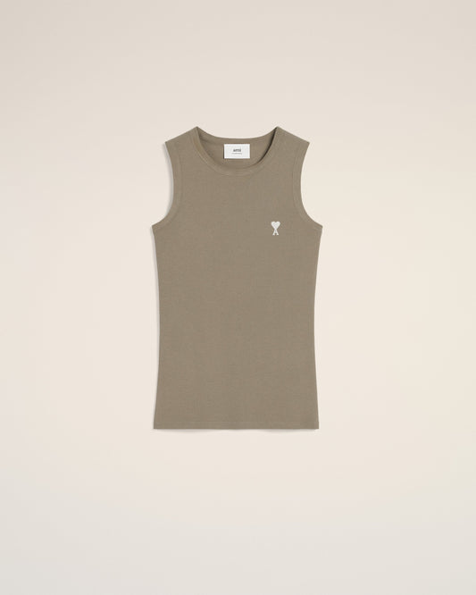 Green Cotton Rib Ami de Coeur Tanktop
