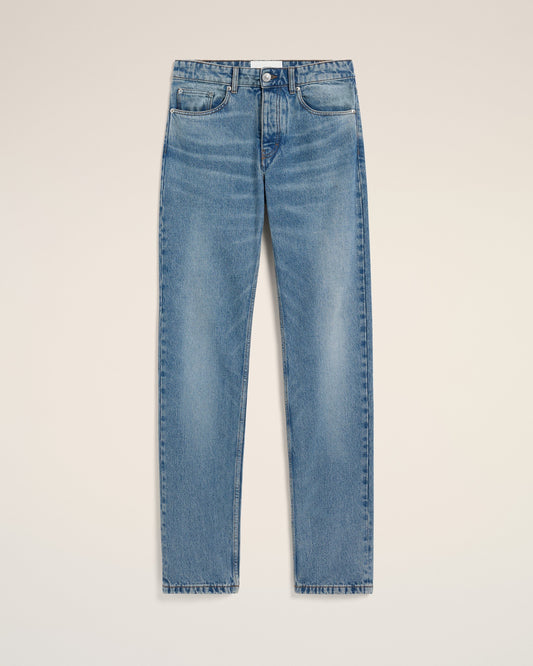 Blue Cotton Classic Fit Jeans