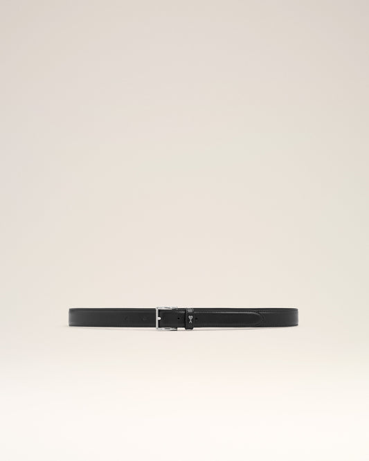 Black Smooth Leather Paris Paris 25 Mm Belt