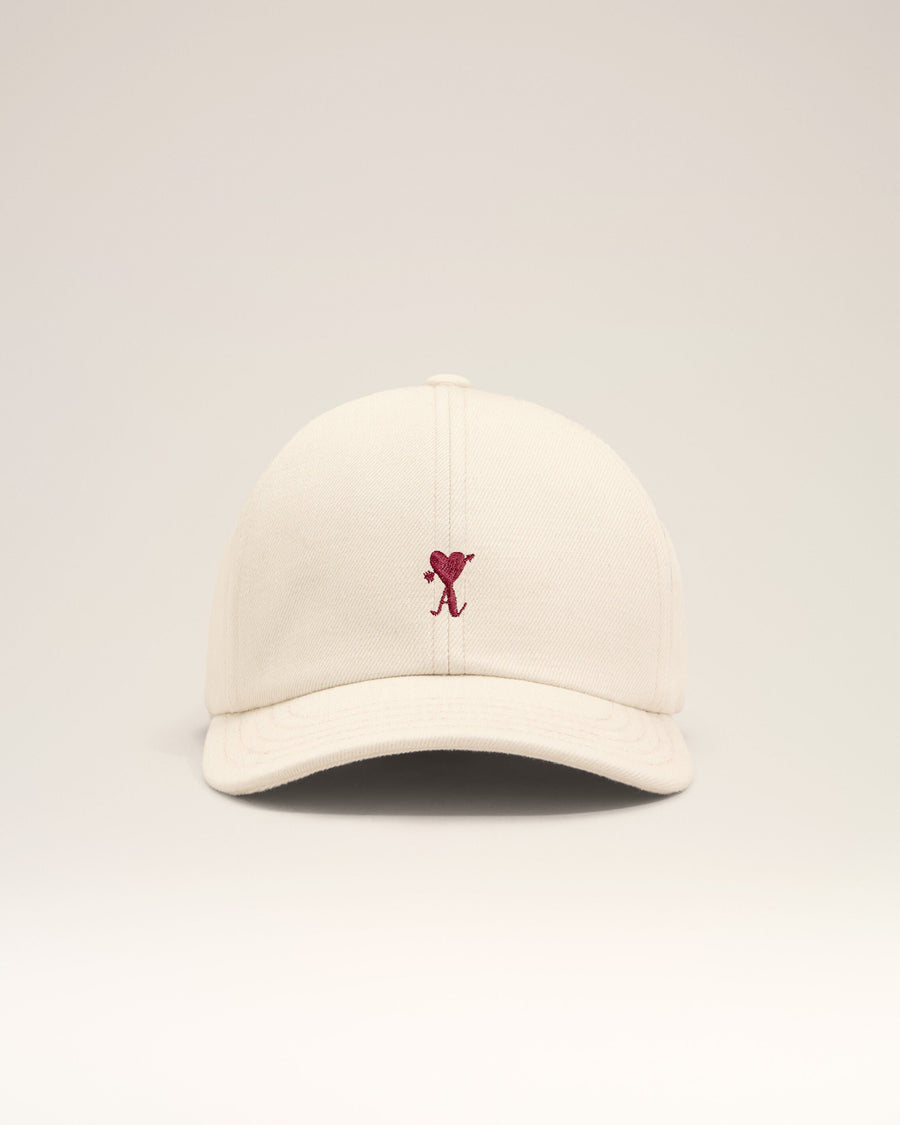 White cotton cap with Ami de Coeur arrow