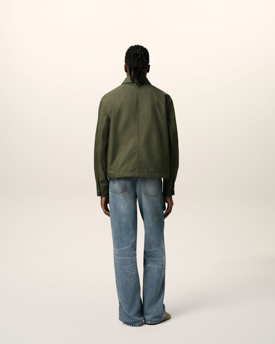 Green Buttoned Jacket