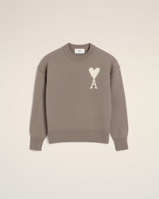 Taupe Wool Ami de Coeur Sweater