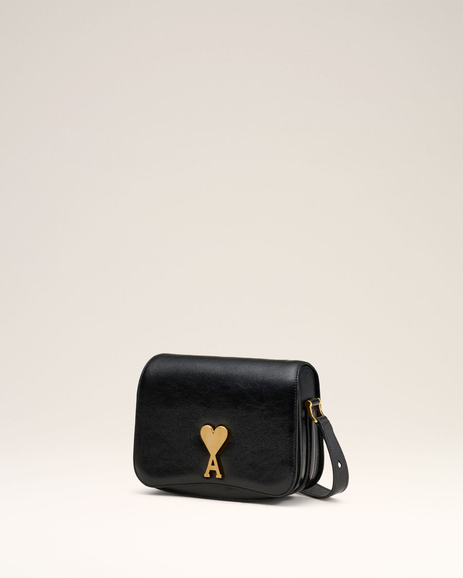 Black Leather Paris Paris Bag