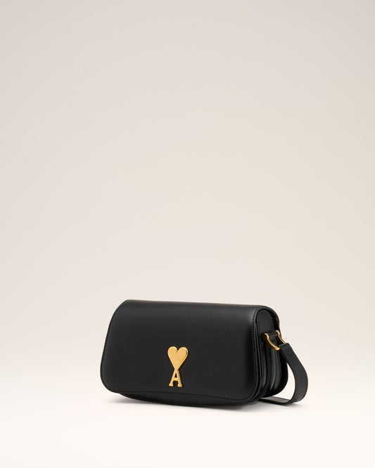 Black Leather Shoulder Bag Paris Paris Bag