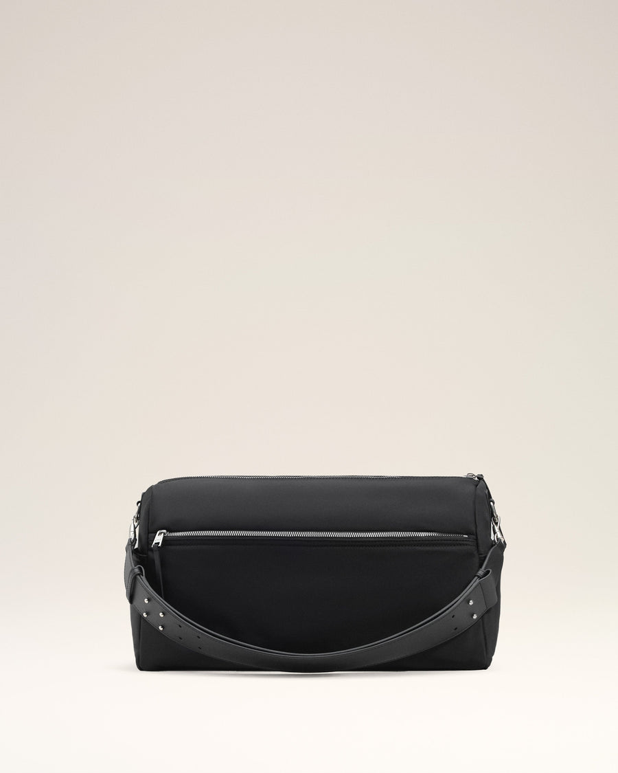 Black Nylon Canvas Large Marcel Backpack