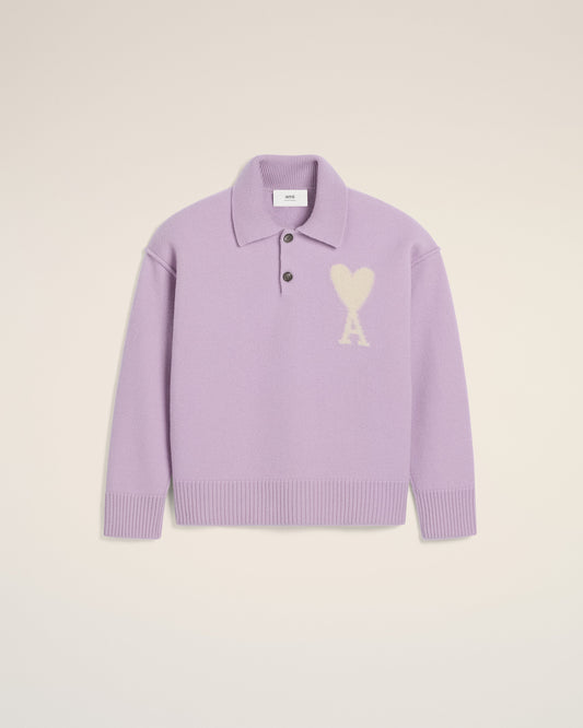 Purple Wool Ami de Coeur Polo