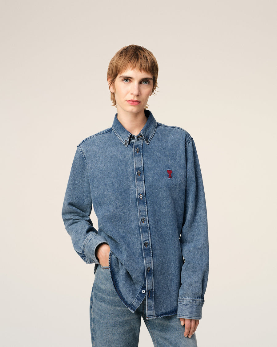 Blue Denim Button-Down Ami de Coeur Shirt