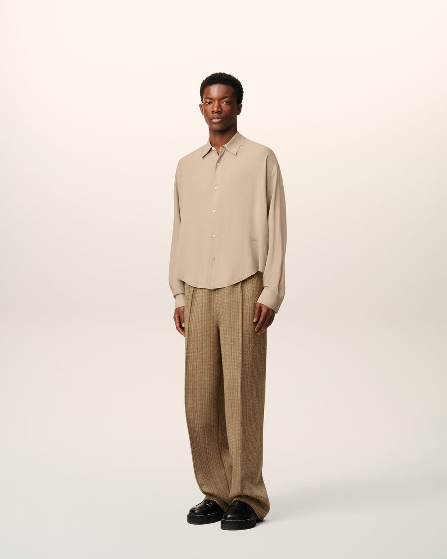 Beige Ami Boxy Shirt