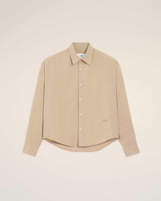 Beige Ami Boxy Shirt