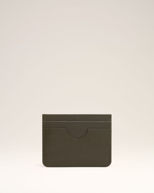 Green Leather Ami de Coeur Card Holder