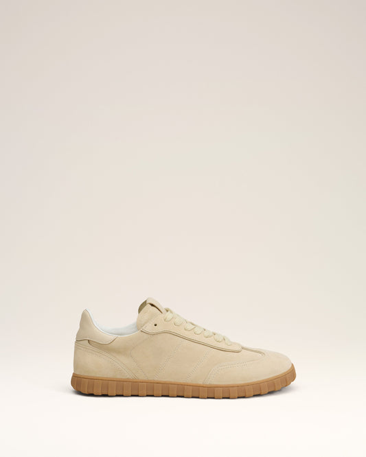Yellow Leather Low Top Step Sneakers
