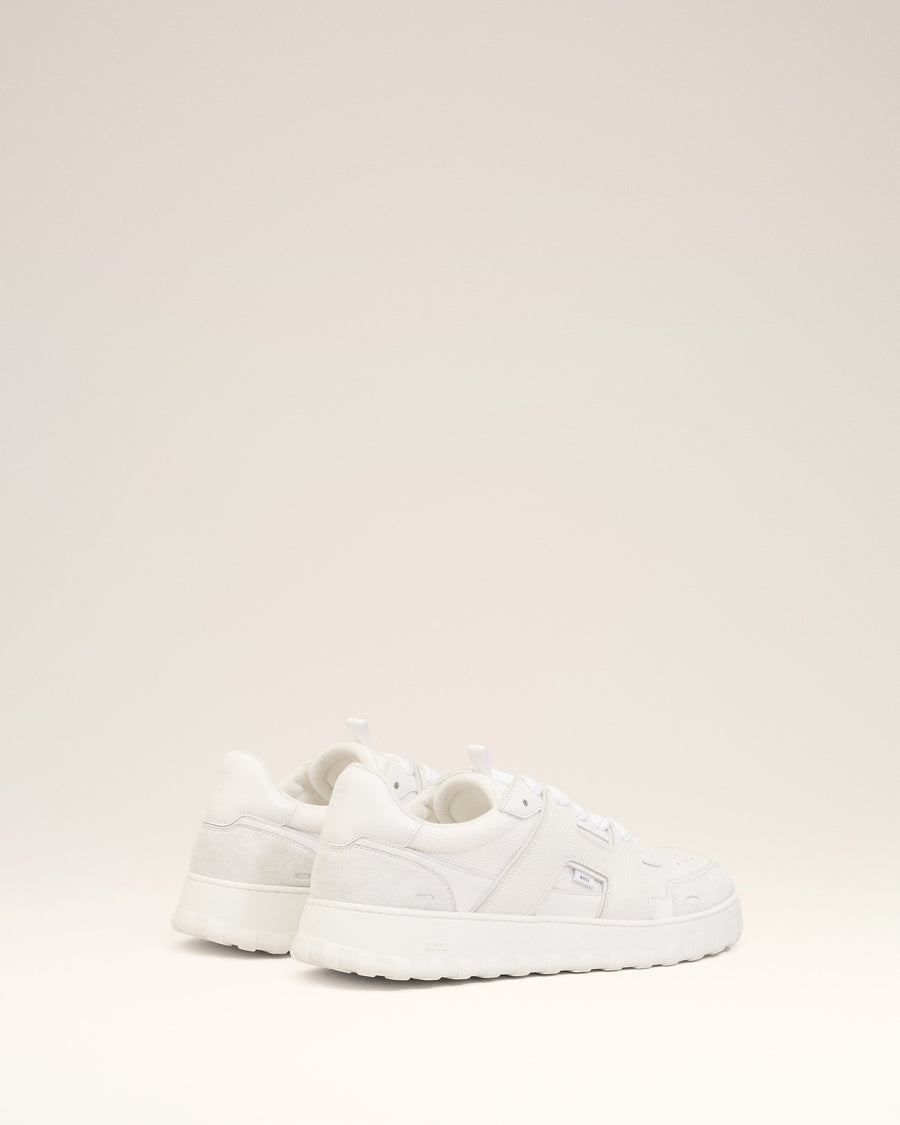 White Smooth Leather Low Top A Walk Sneakers