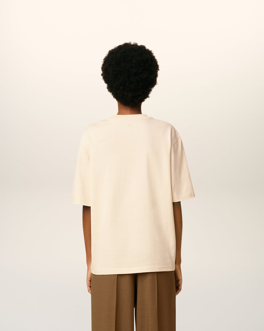 White Cotton Ami De Coeur T-shirt