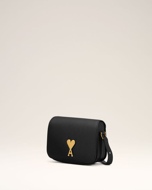 Black Leather Paris Paris Bag