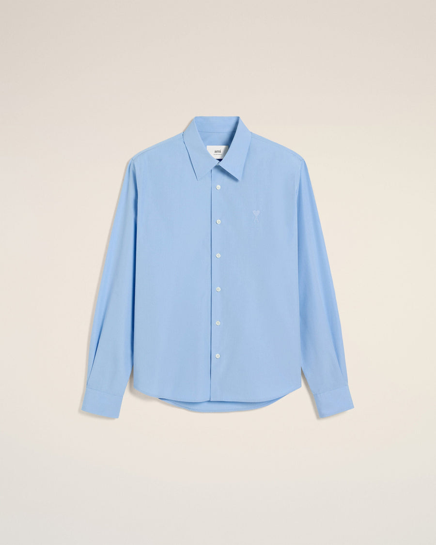 Blue Cotton Ami de Coeur Classic Shirt