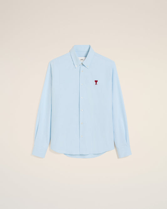 Blue Cotton Button Down Ami De Coeur Shirt
