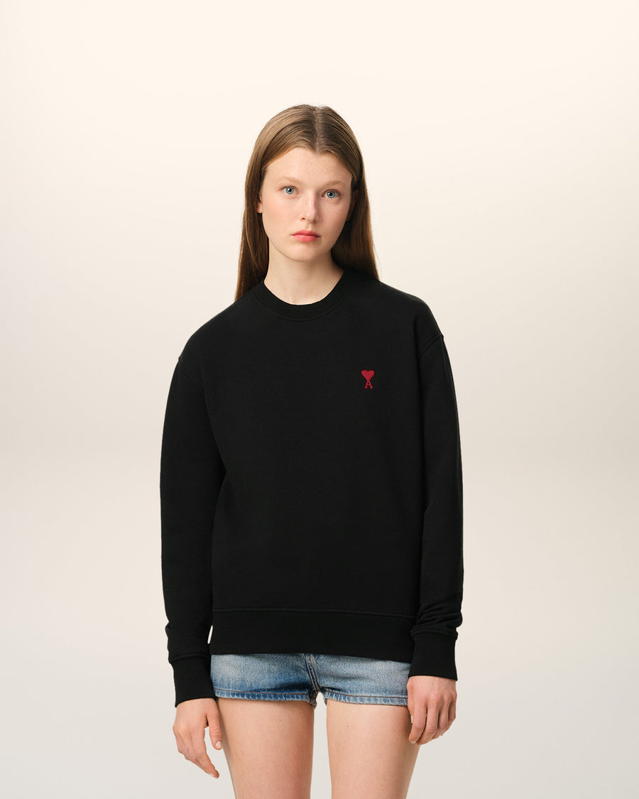 Black Organic Cotton Ami De Coeur Sweatshirt