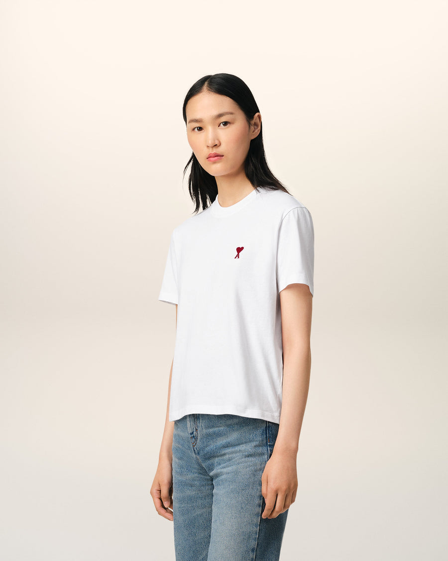 White Organic Cotton  Ami De Coeur T-shirt