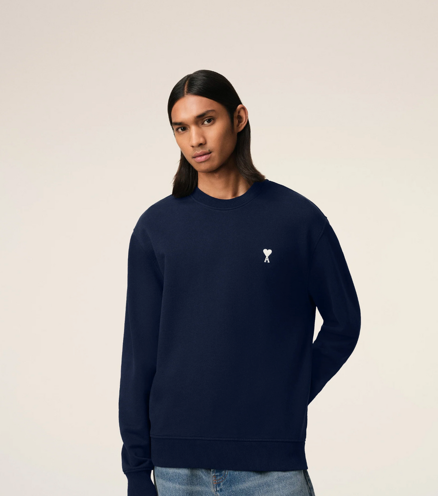 Navy Cotton Ami de Coeur Sweatshirt