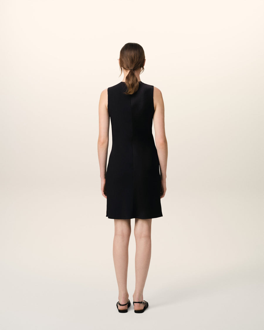 Black Straight Short Dress