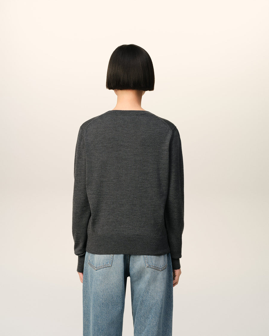 Red Ami de Coeur Crew Neck Sweater