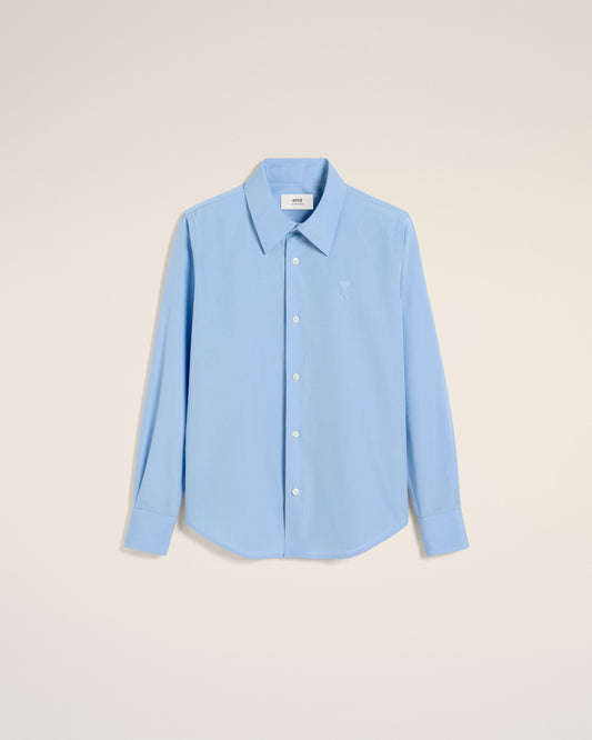 Blue Cotton Ami de Coeur Classic Shirt