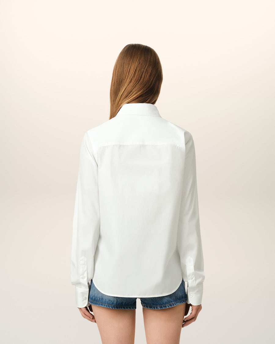 White Cotton Ami de Coeur Classic Shirt