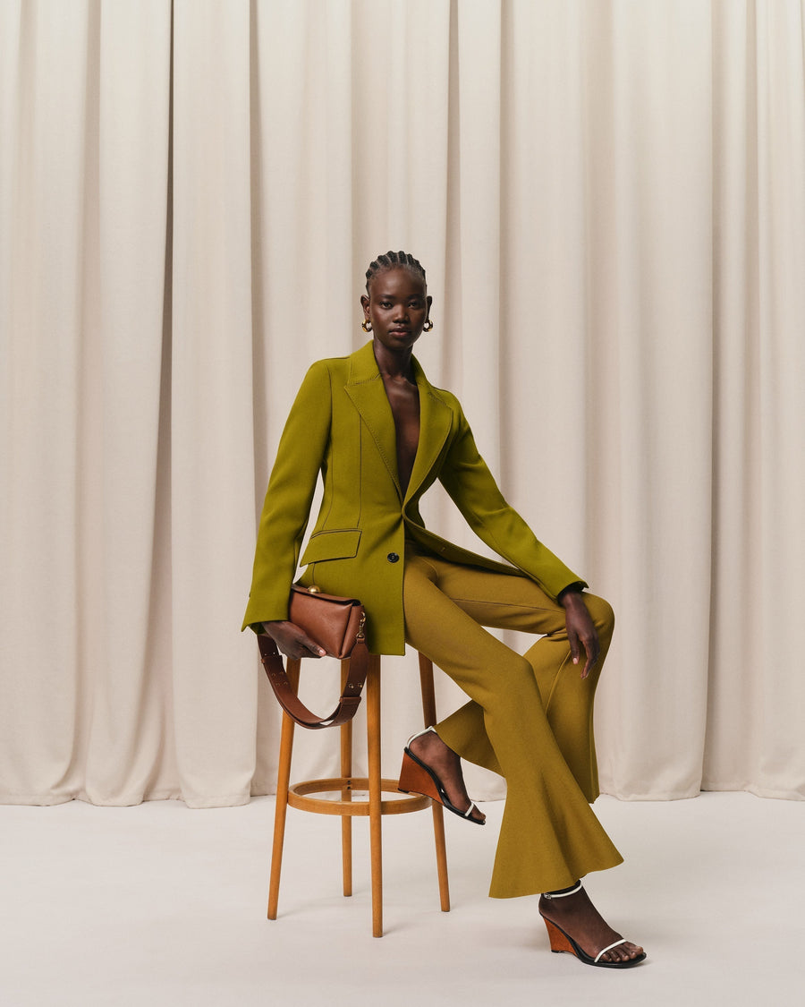 Mustard Godet Short Trousers