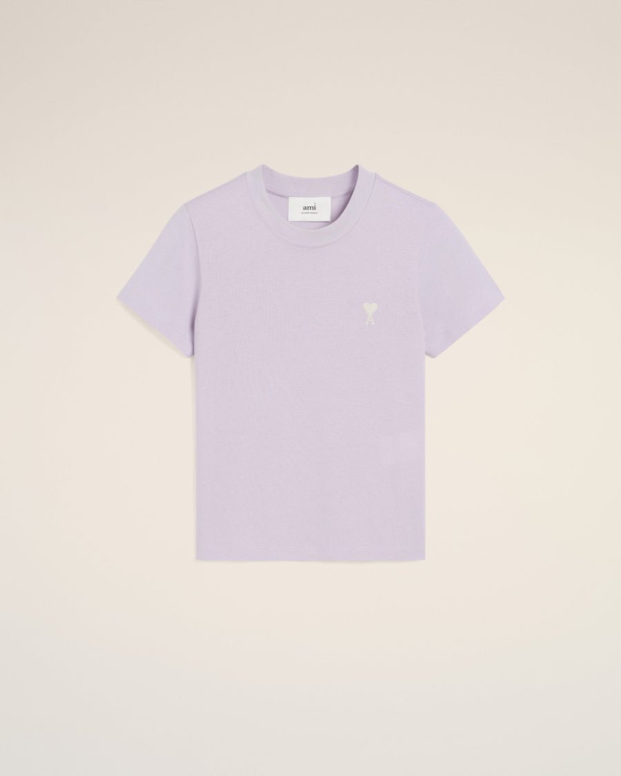 Purple Cotton Cropped T-Shirt