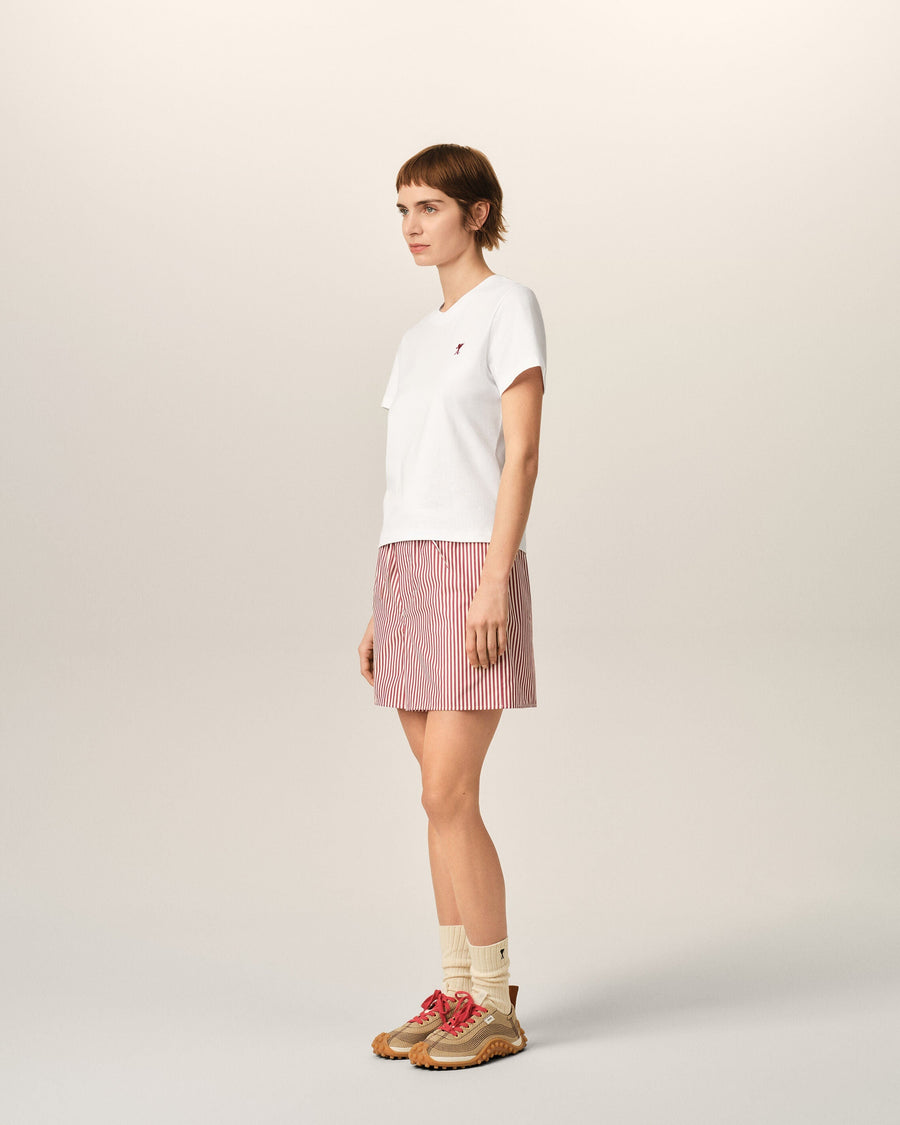 White cotton t-shirt with Ami de Coeur arrow
