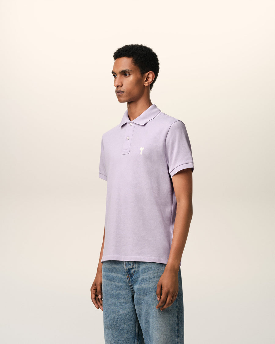 Purple Cotton Ami de Coeur Polo Shirt