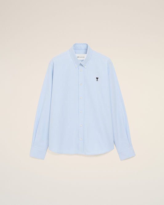 Blue Cotton Ami De Coeur Oxford Shirt