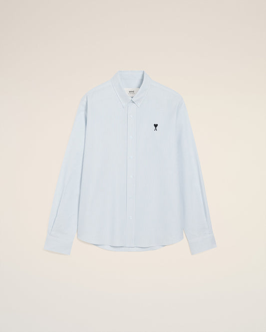 Blue Cotton Button Down Ami De Coeur Shirt
