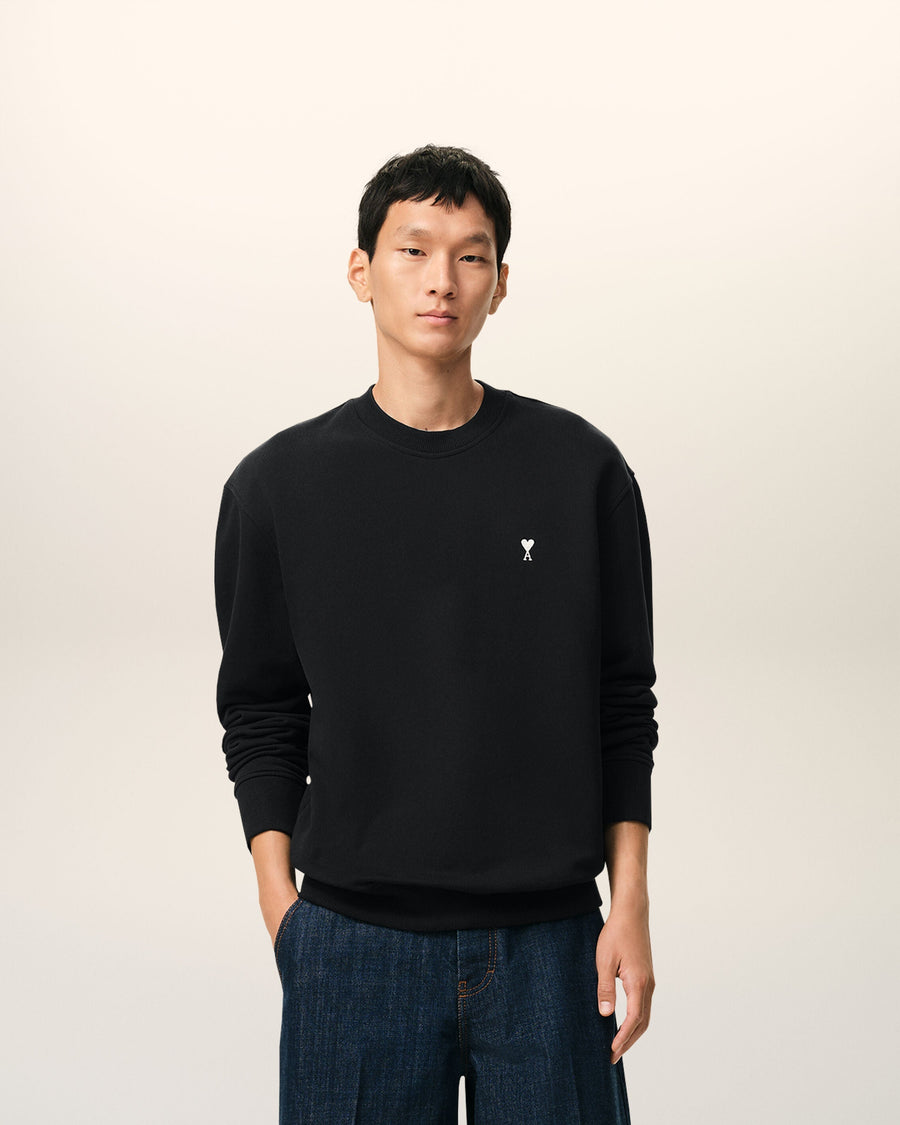 Black Cotton Ami De Coeur Sweatshirt