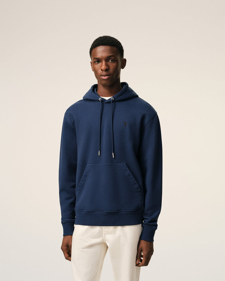 Blue Cotton Ami De Coeur Hoodie