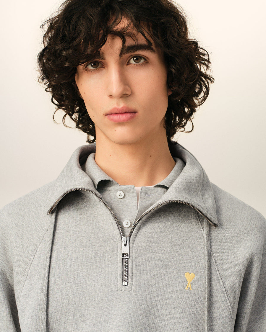 Grey Cotton Ami De Coeur Sweatshirt
