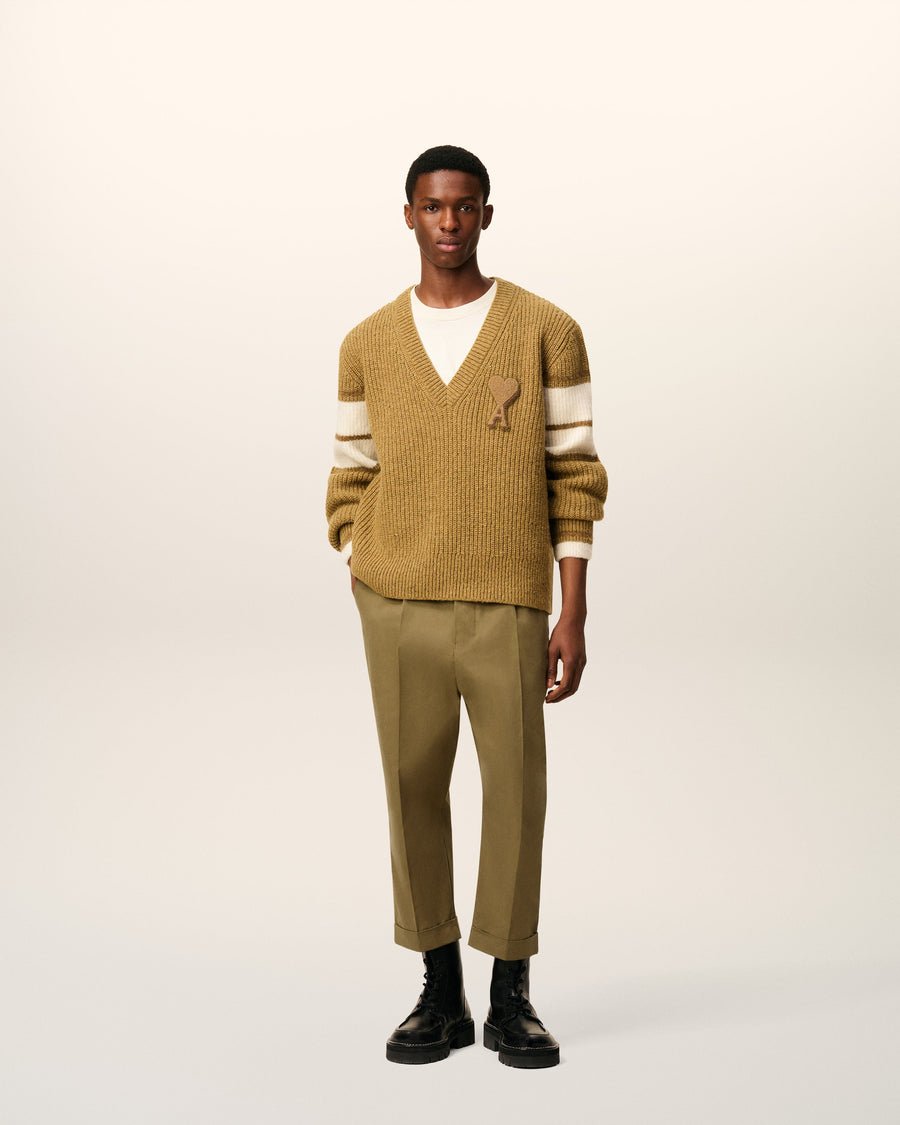 Green Cotton Carrot Oversized Trousers