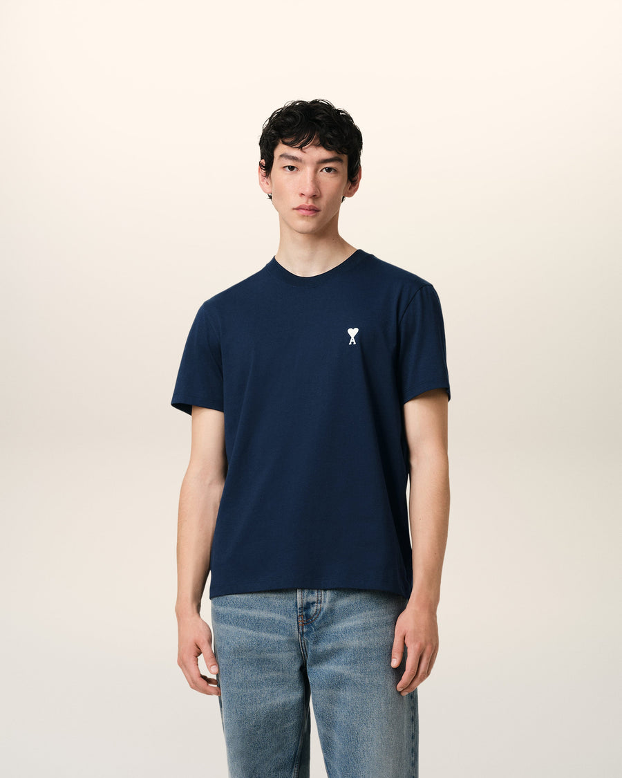Navy Cotton Ami de Coeur T-Shirt